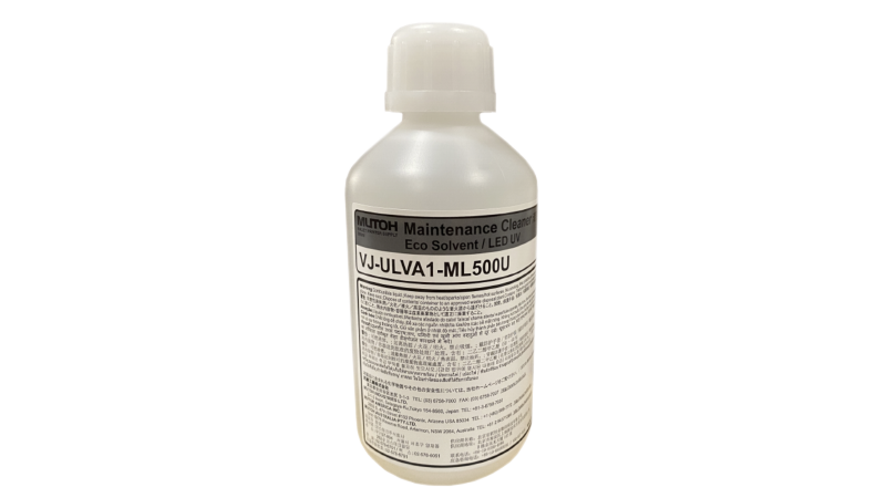 OEM Cleaning Solution for Mutoh Eco Solvent and UV Printers (Sku# VJ-ULVA1-ML500U)