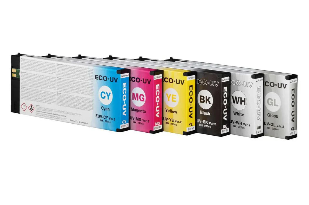 OEM Roland ECO-UV2 (EUV2) Ink, 220ml
