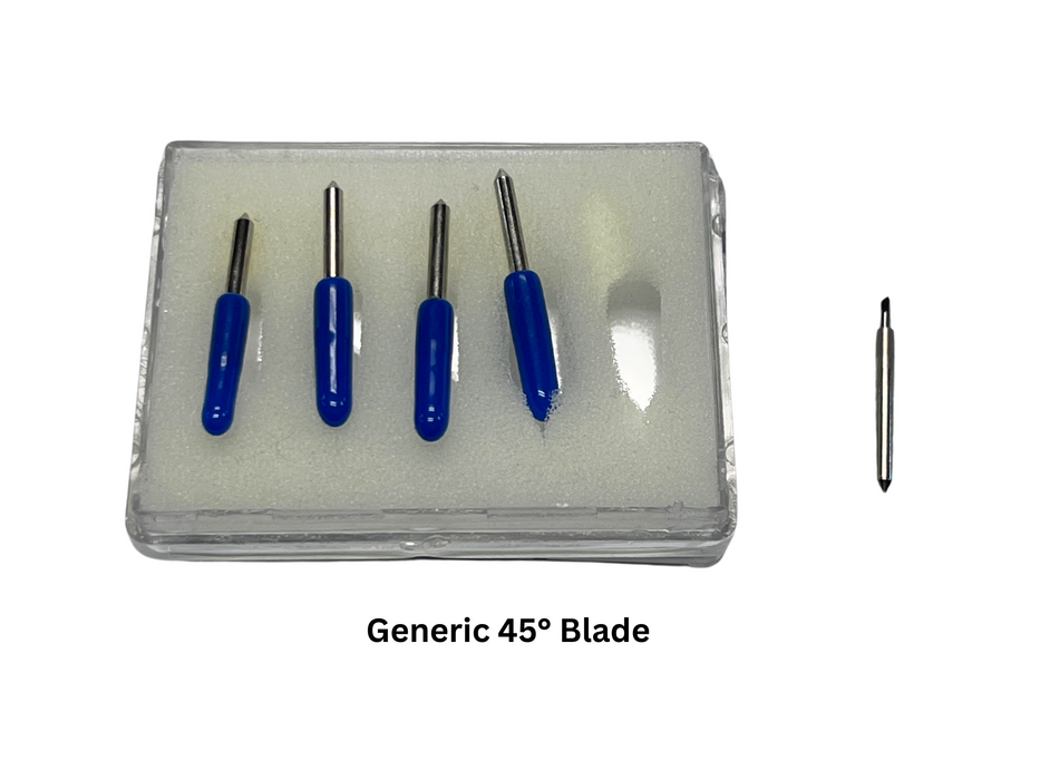 Generic 45°/60° Cemented Contour Cut Blade for Roland Printers, 5 Pack