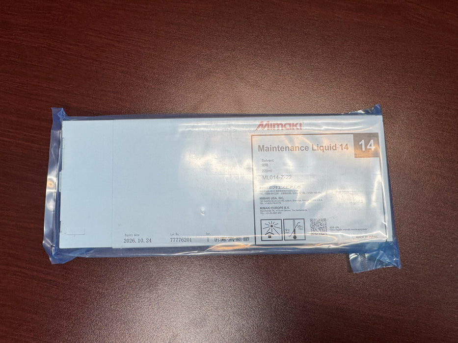 OEM Cleaning Cartridge for Mimaki CJV150, JV150, CJV300, JV300 - C-ML014-Z-22-1 - SPC-0294