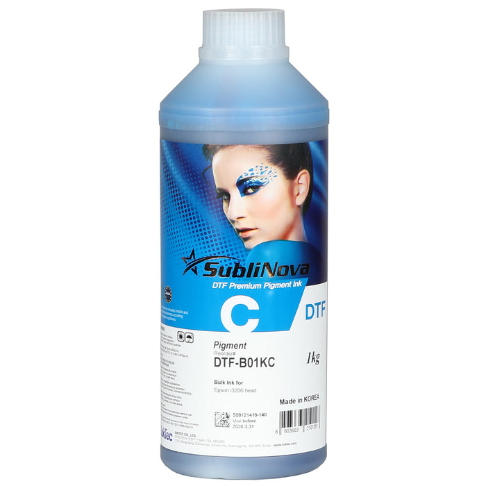 InkTec Premium DTF Ink for Epson i3200, XP600 Printhead, 1000ml
