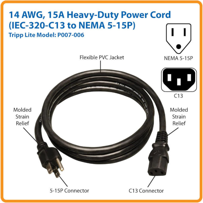AC Power Cord for Roland, Mutoh, Mimaki Printer