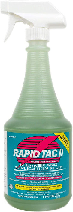 Líquido de aplicación Rapid Tac II, botella rociadora de 32 oz