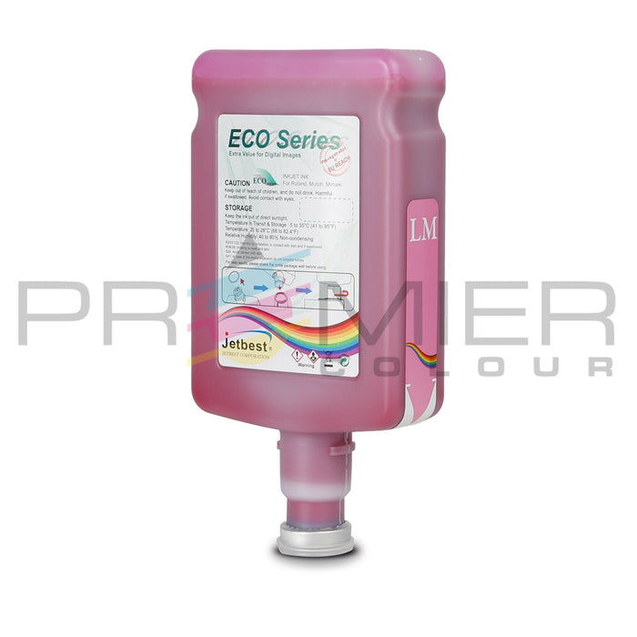 Tinta ecosolvente Jetbest para cabezales de impresión Epson DX4, DX4, DX5, DX6, DX7, XP800, I3200 y TX800, 500 ml