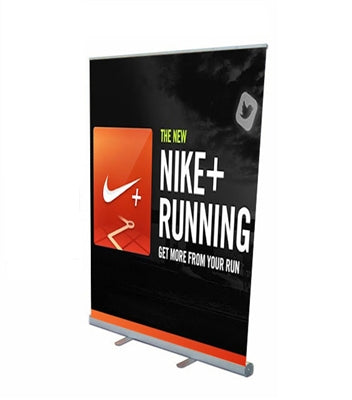 Large Retractable Roll-Up Banner Stand, 57" x 78"