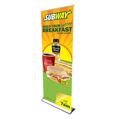 Small HD Retractable Banner Stand, 24" x 92"