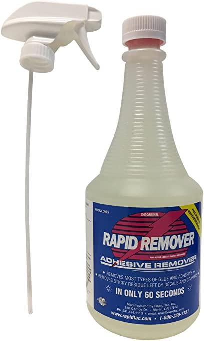 Rapid Tac Rapid Remover, botella de spray de 32 oz